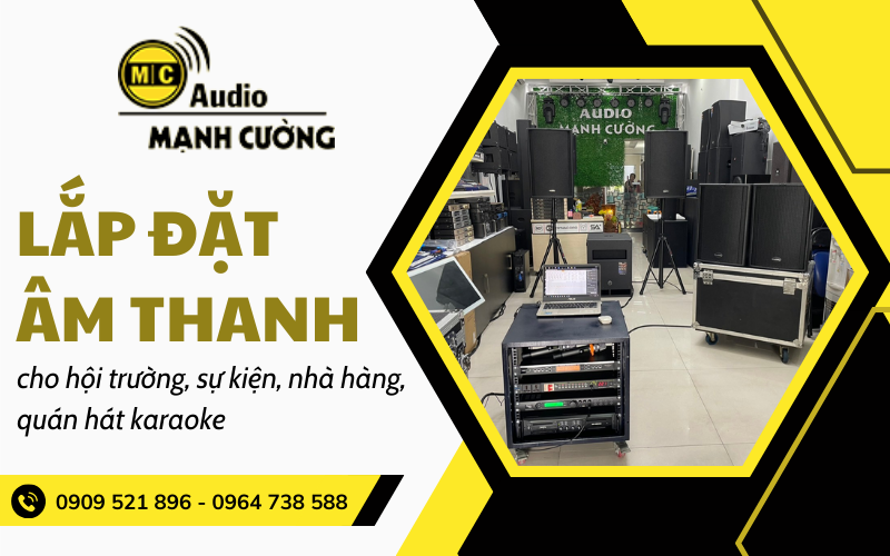 lắp đặt &acirc;m thanh qu&aacute;n h&aacute;t karaoke